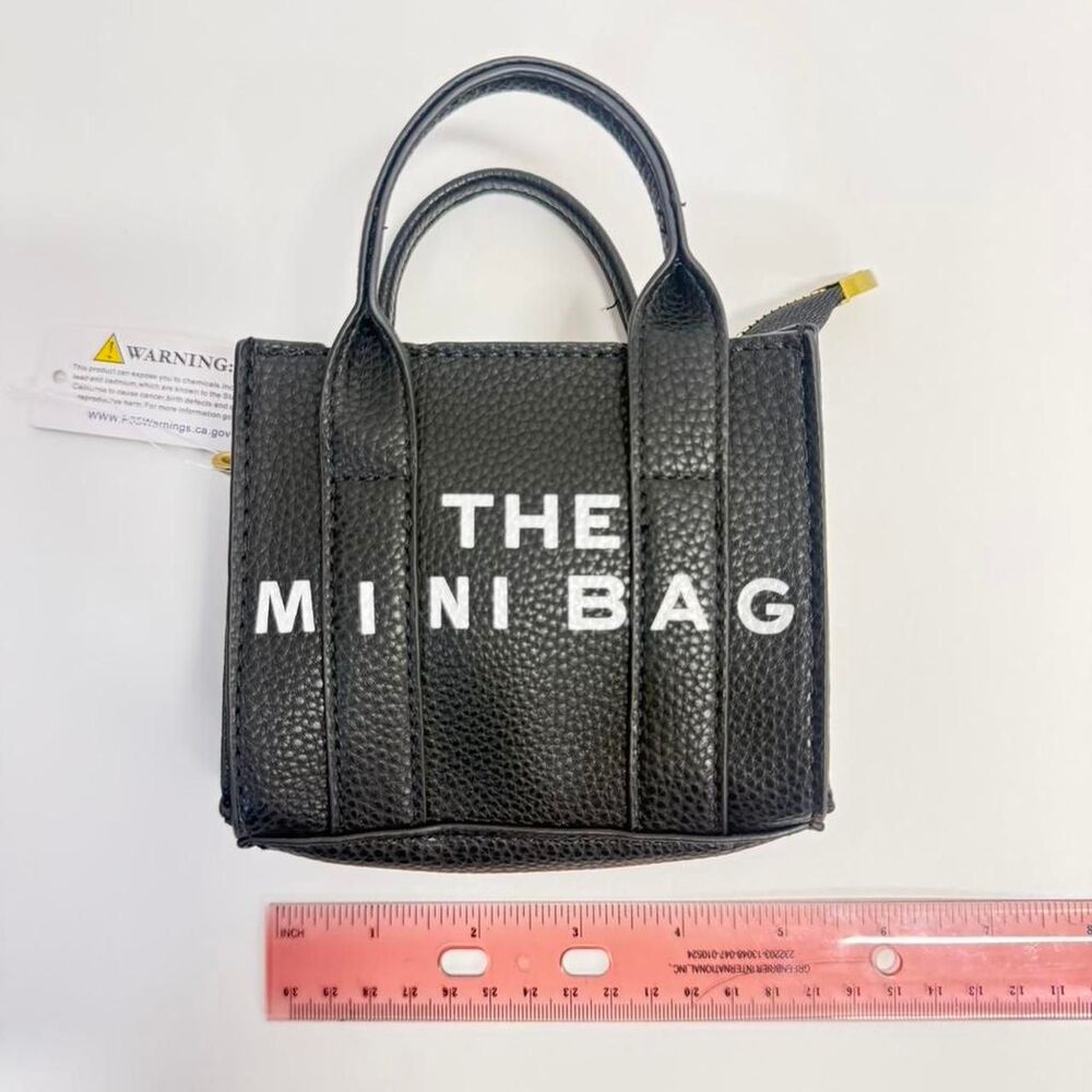 NWT The Mini Bag Black with gold hardware Crossbody Bag